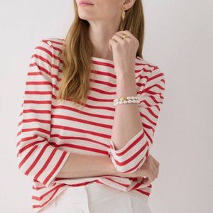 J Crew Classic Mariner Boatneck tee
